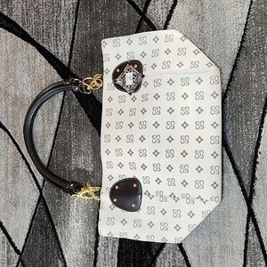 CE MONOGRAM FAUX-LEATHER TOTE BAG